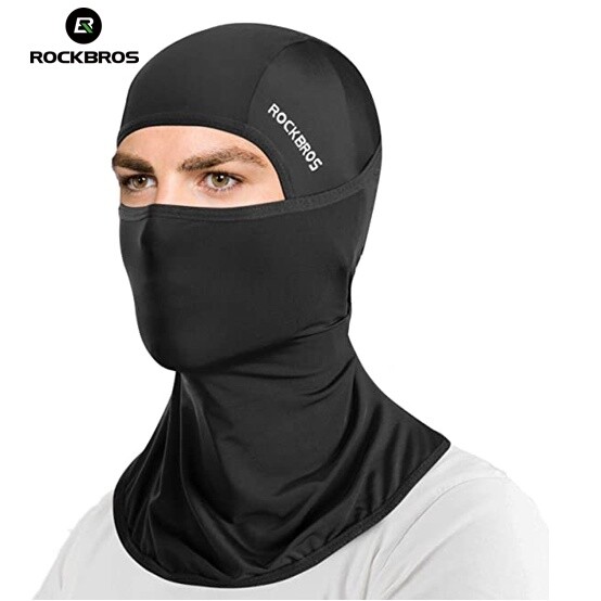 ROCKBROS Summer Balaclava Ice Silk Face Mask for Sun UV Protection and Cooling Comfort