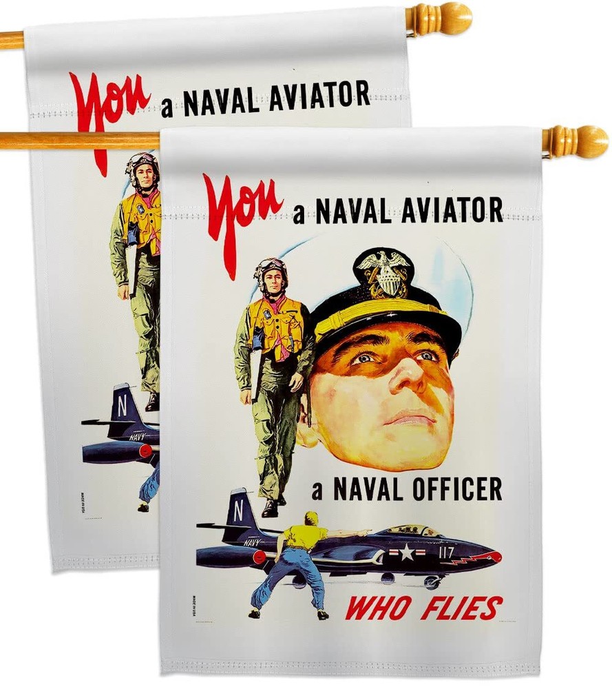 USBrotherhood You a Naval Officer House Flag 2 pcs Pack Armed Forces Navy USN...