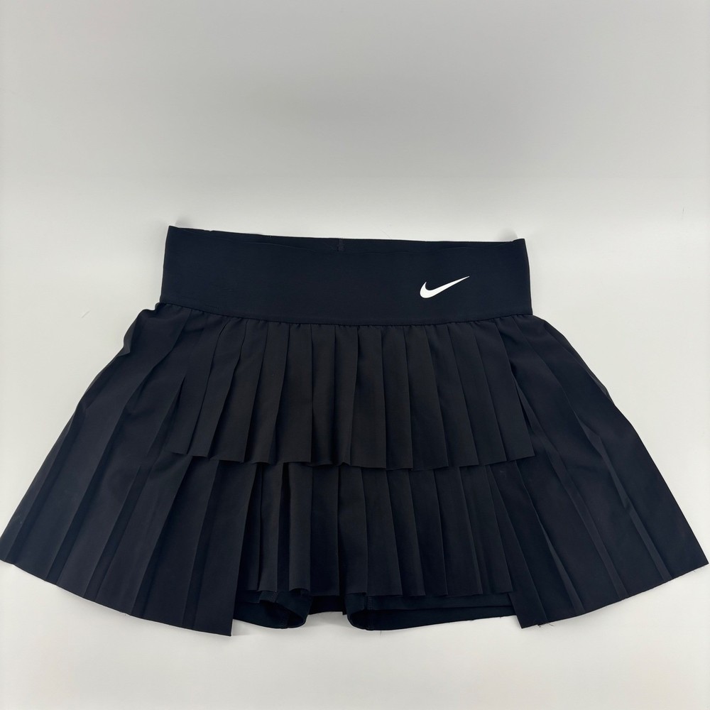 Nike Court Advantage Pleated Tennis Skirt Womens Medium Black  Dri-FIT