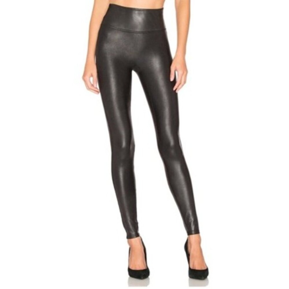 Spanx Black High-Waisted Leggings for Women Size XL Comfort & Shape