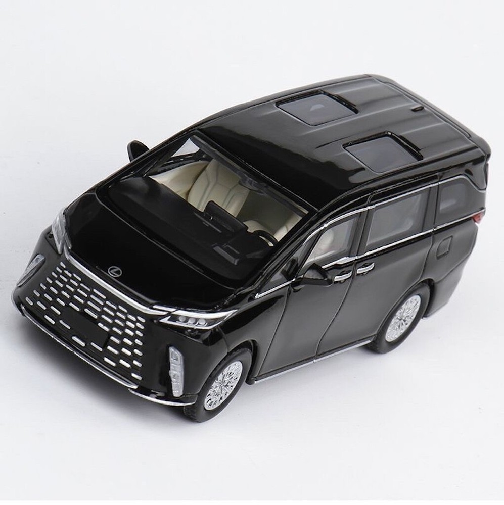 Masdi 1:64 2023 Black LM500h Mini Van MPV Sports Model Diecast Metal Car