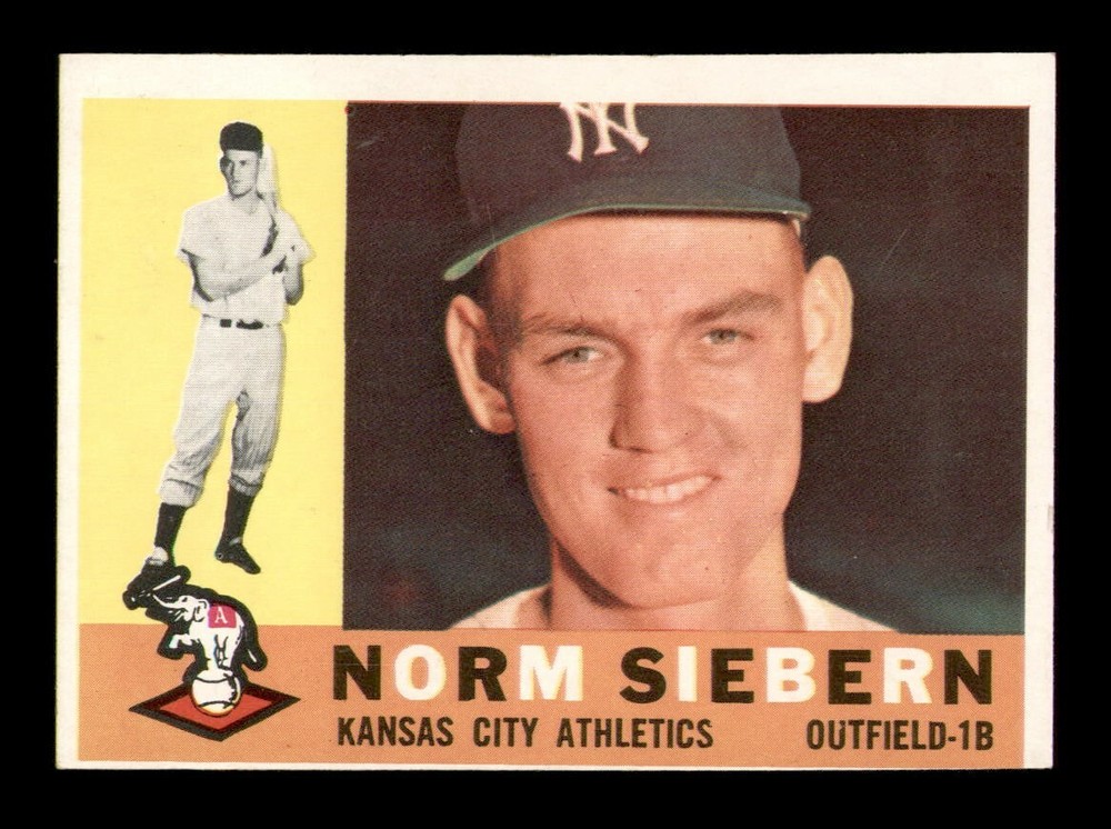 1960 Topps #11 Norm Siebern EX-MINT Baseball Card OBGcards