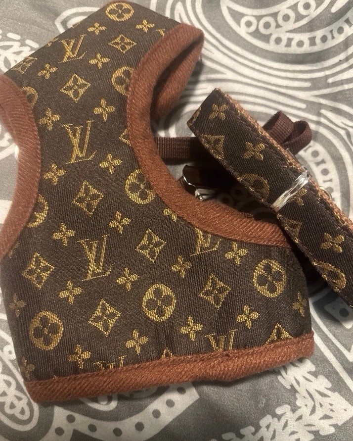 Dog Harness And Leash Set Lb Printed On Item