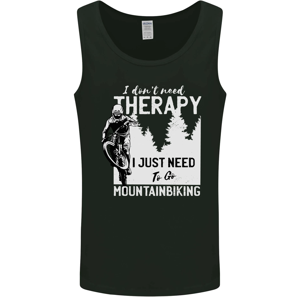I Need to Go Mountain Biking Funny Cycling Mens Vest Tank Top