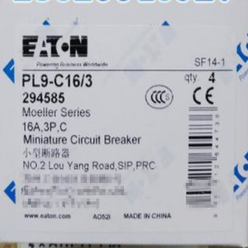 New Original EATON Miniature Circuit Breaker  PL9-C16/3 FedEx/DHL/UPS