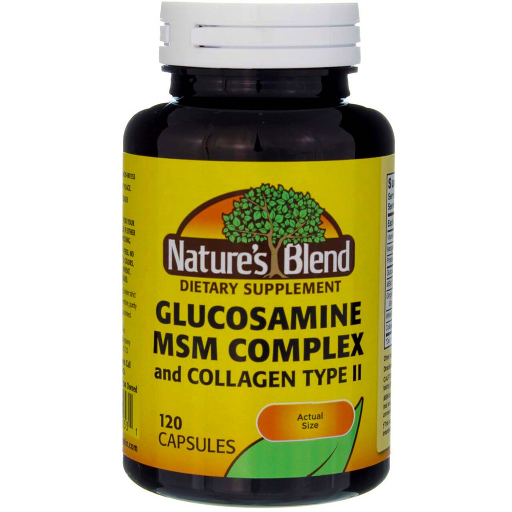 2 Pack Glucosamine MSM Complex with Type II Collagen Capsules for Joint Support, 12 Count