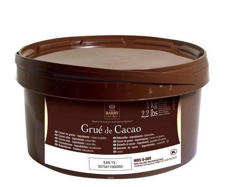 Premium Cacao Barry Cocoa Nibs Grue de Cacao 1kg Unopened New