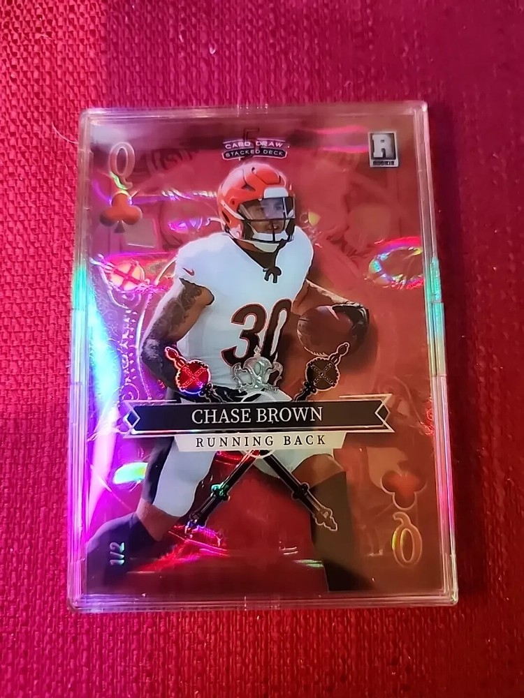 Chase Brown 2023 Wild Card Draw Orange Lava/2 RC