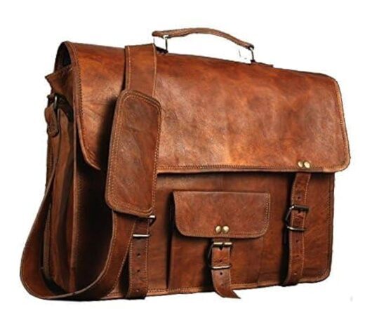 Leather Laptop Bag | Leather Messenger for Men and Women | Briefcases for Men