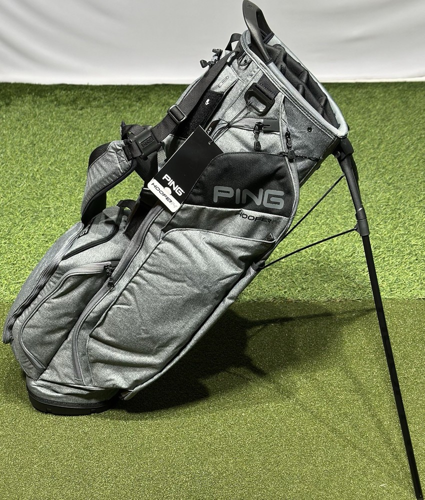 PING Hoofer 14 231 Stand Carry Golf Bag Color: Heather Gray/Black NEW!