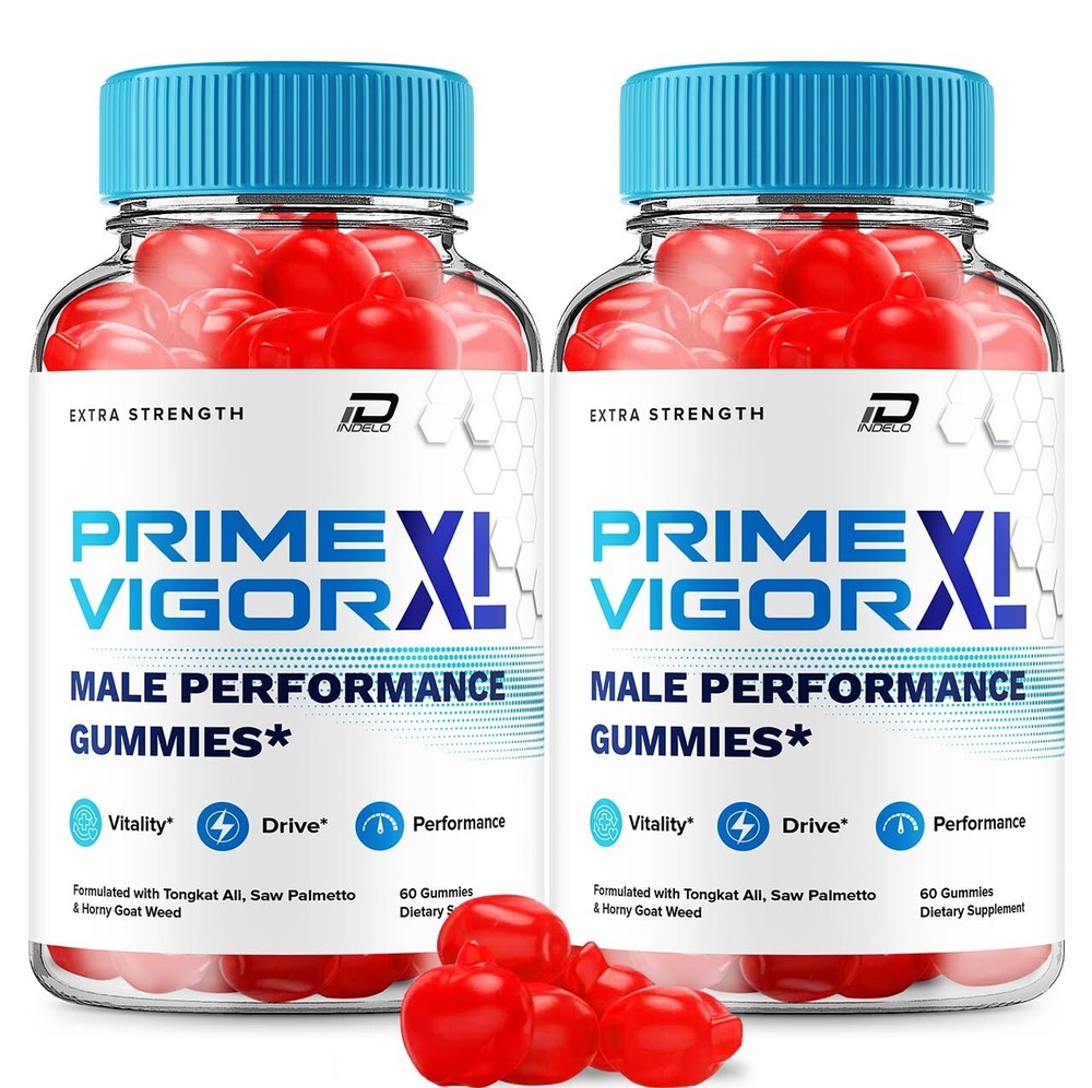 PrimeVigor XL Male Enhancement Gummies – 2 Pack, All-Natural Formula for Men