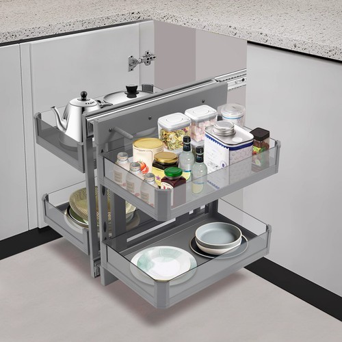 Blind Corner Pull Out Pantry Racks Left&Right Open Min Opening 14.57