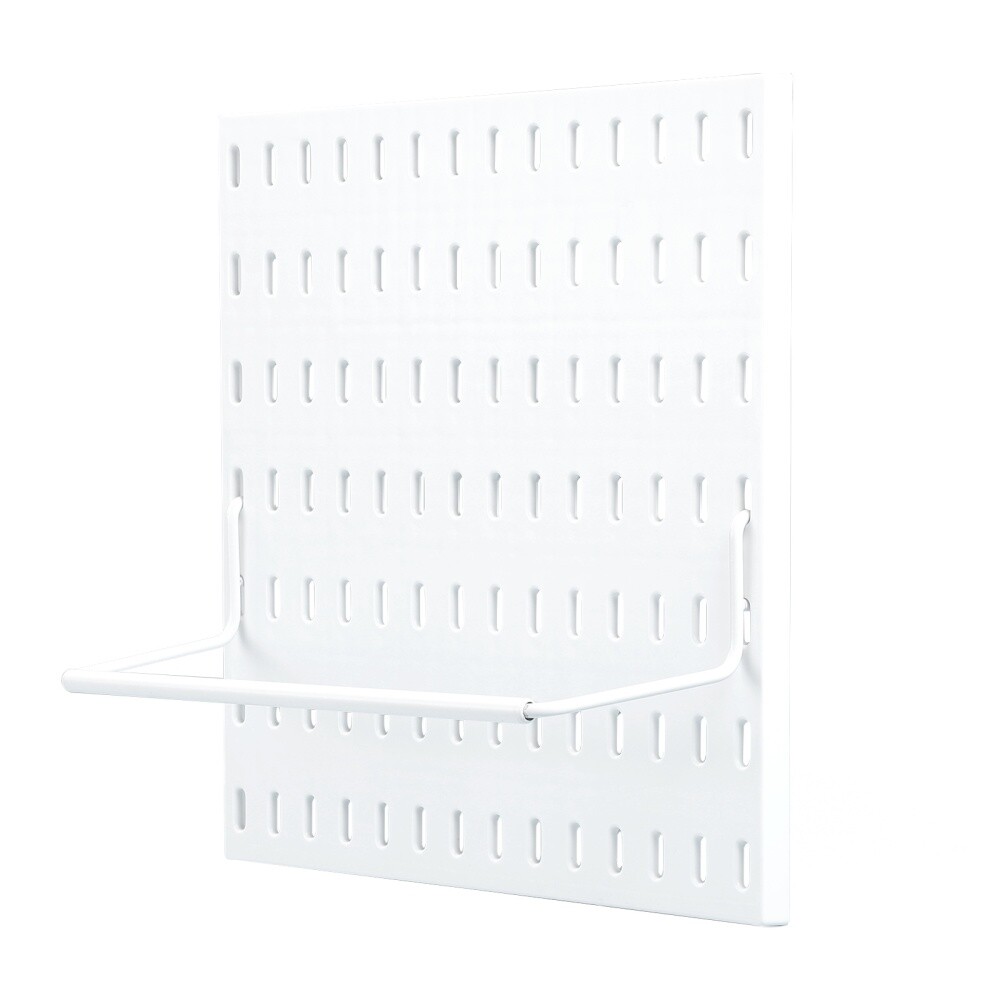 No-Drill Pegboard Paper Roll Hanger Wall Mount Display