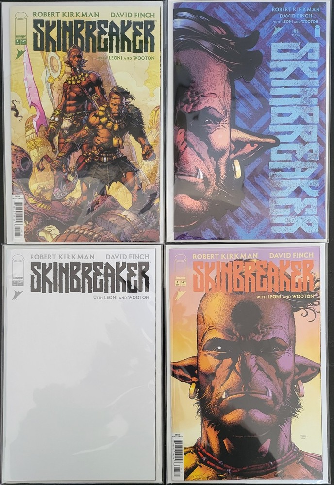 Skin Breaker #1, Lot of 4 Standard Covers, NM/Better
