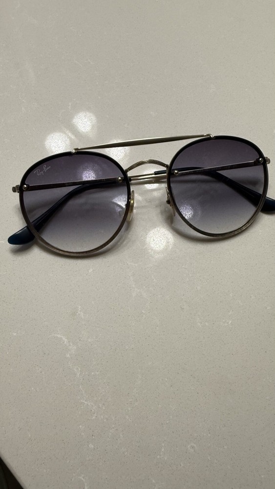 Ray-Ban Blaze Round Double Bridge Unisex Round Sunglasses