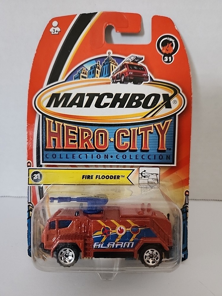 Mattel Matchbox Hero City Collection FIRE FLOODER Airport Fire Tanker #31 New