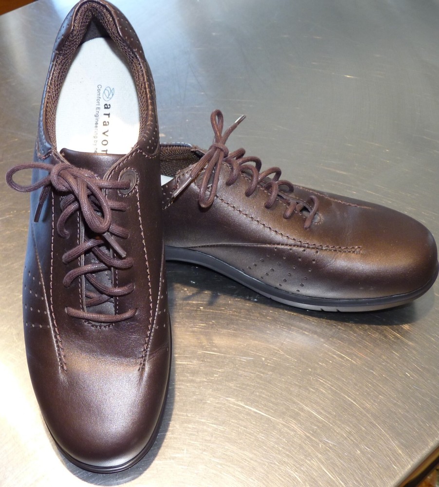 ARAVON Farren Brown Pearl Laced Oxfords 10B WEF07RB