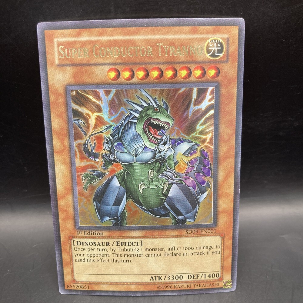 Super Conductor Tyranno SD09-EN001 Dinosaur Rage Structure Deck 1st Ed
