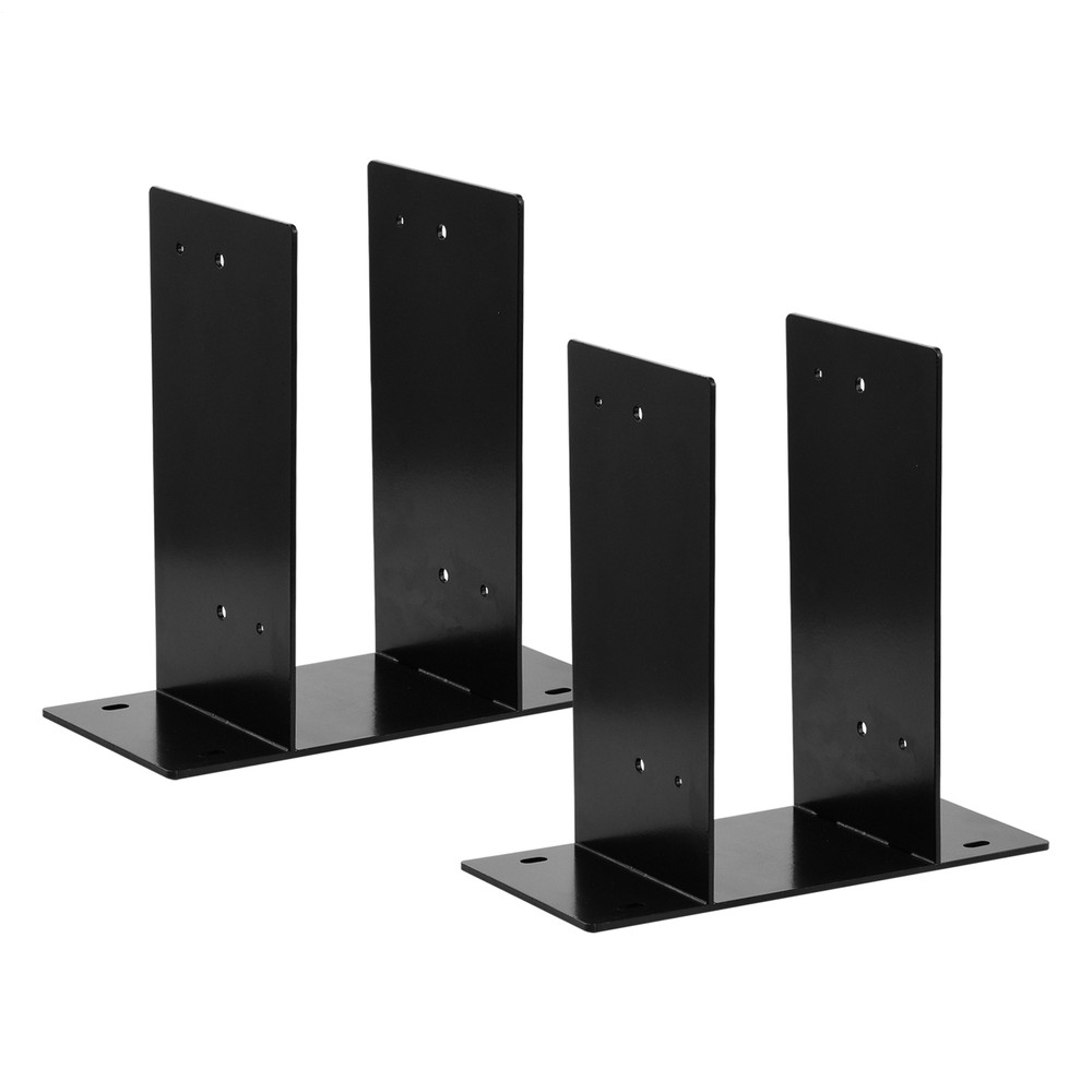 2 Pack Heavy Duty 6x6 Wood Post Base Brackets for Fence Anchors