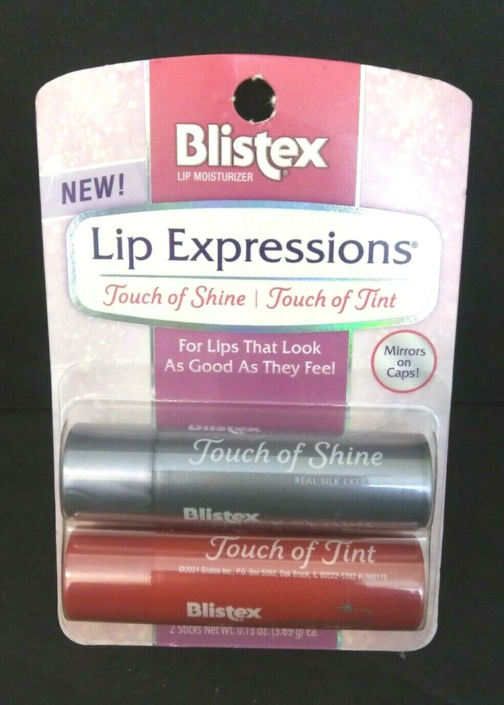 Blistex Lip Expressions Shiny Tinted Balm for Women Men Teens