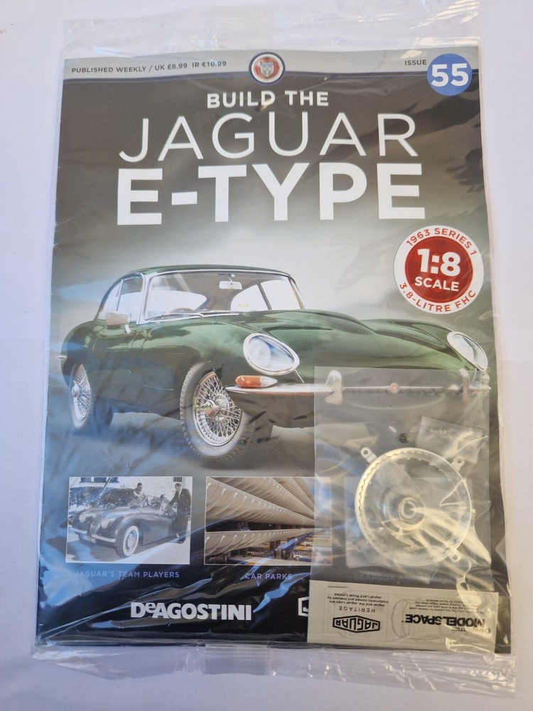 1/8 DEAGOSTINI BUILD YOUR OWN THE JAGUAR E-TYPE CAR ISSUE 55 INC PART