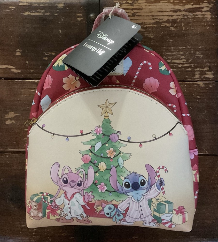 Disney Soft Tag Loungefly Christmas Stitch and  Angel