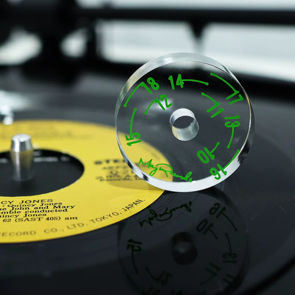 Hot Sale 45 RPM Turntable Adapter Transparent Acrylic Vinyl Turntable Center Ada