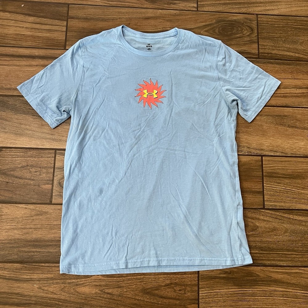 Under Armour Graphic T-Shirt Blue Mens Size Large Athletic