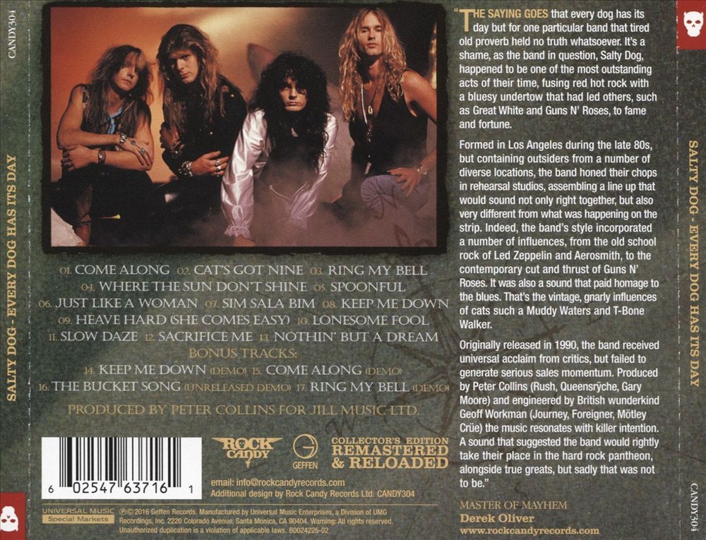 Salty Dog Every Dog Has Its Day Brand New CD