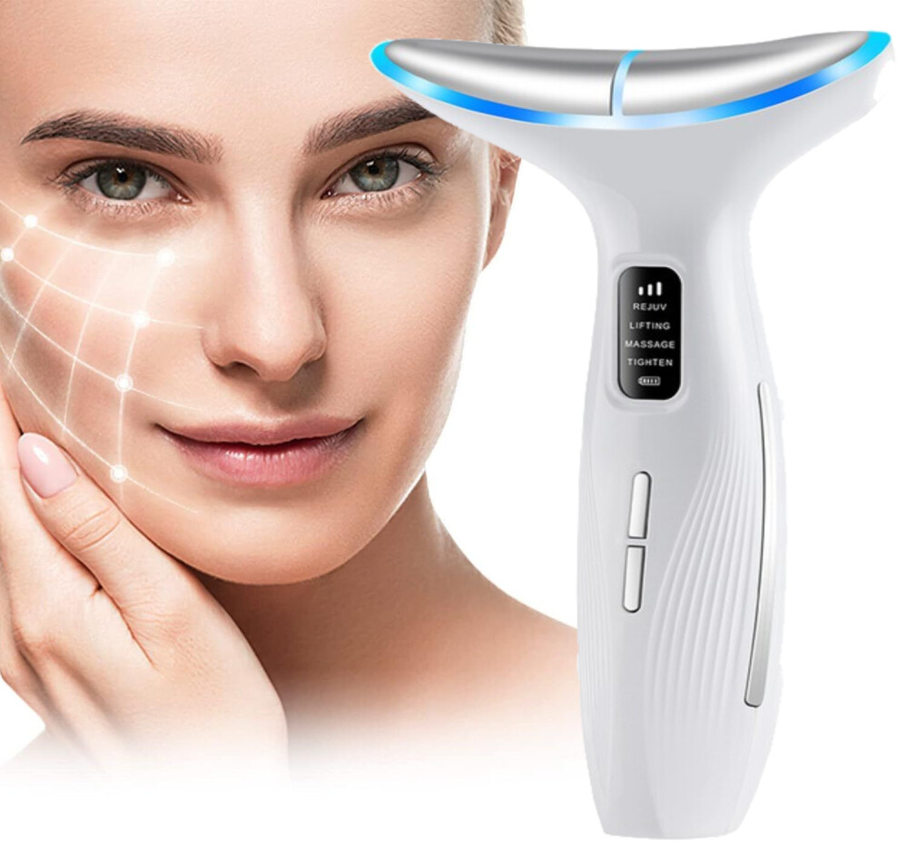 Face & Neck Skin Tightening Lifting Device LED Facial Beauty Instrument Massager