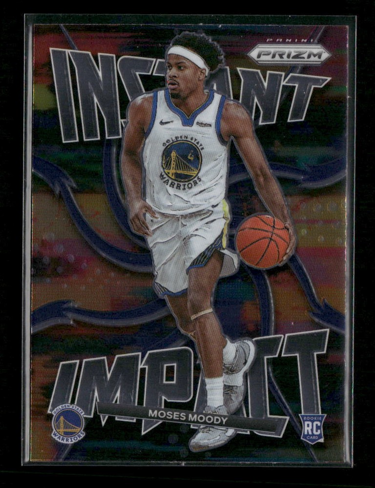 2021-22 Panini Prizm Moses Moody #24 Instant Impact Rookie Card