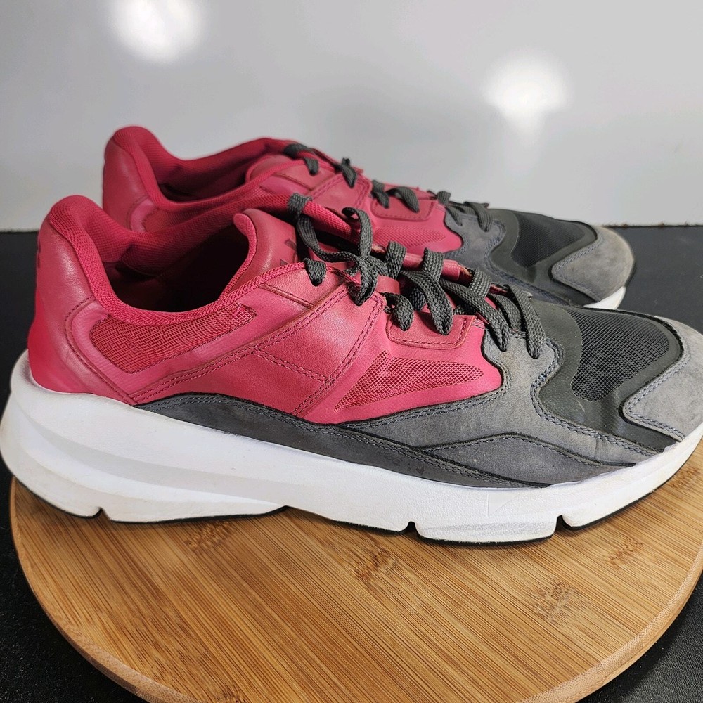 Under Armour Forge 96 Low Red Leather Mens Running Sneakers Size 12