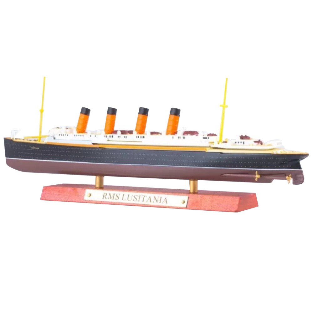 19cm 1/1250 Scale RMS Lusitania Alloy Cruise Ship Collectible Model