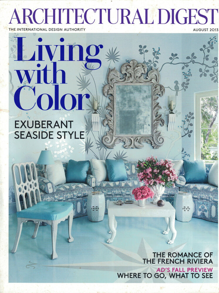 Architectural Digest August 2013 Exuberant Seaside Style