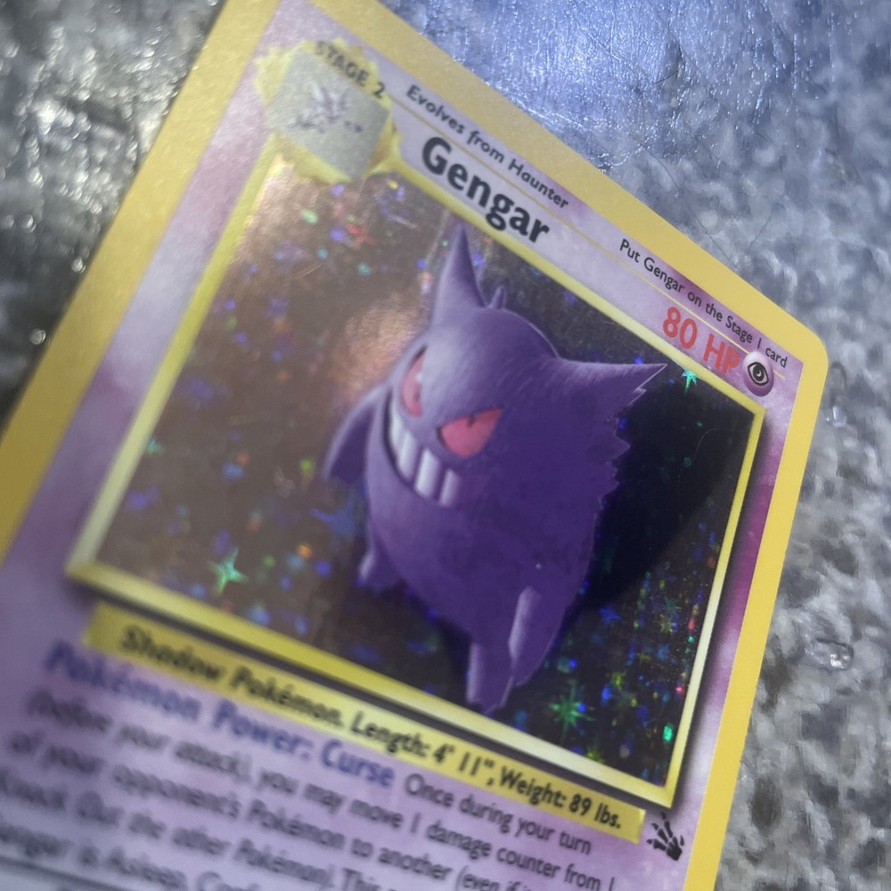Vintage Pokémon Gengar Holo TCG Fossil 5/62 LP Condition