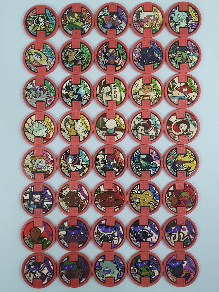 40 Pcs. YoKai Watch Classic Medals Japanese BANDAI Japan (YKM35)