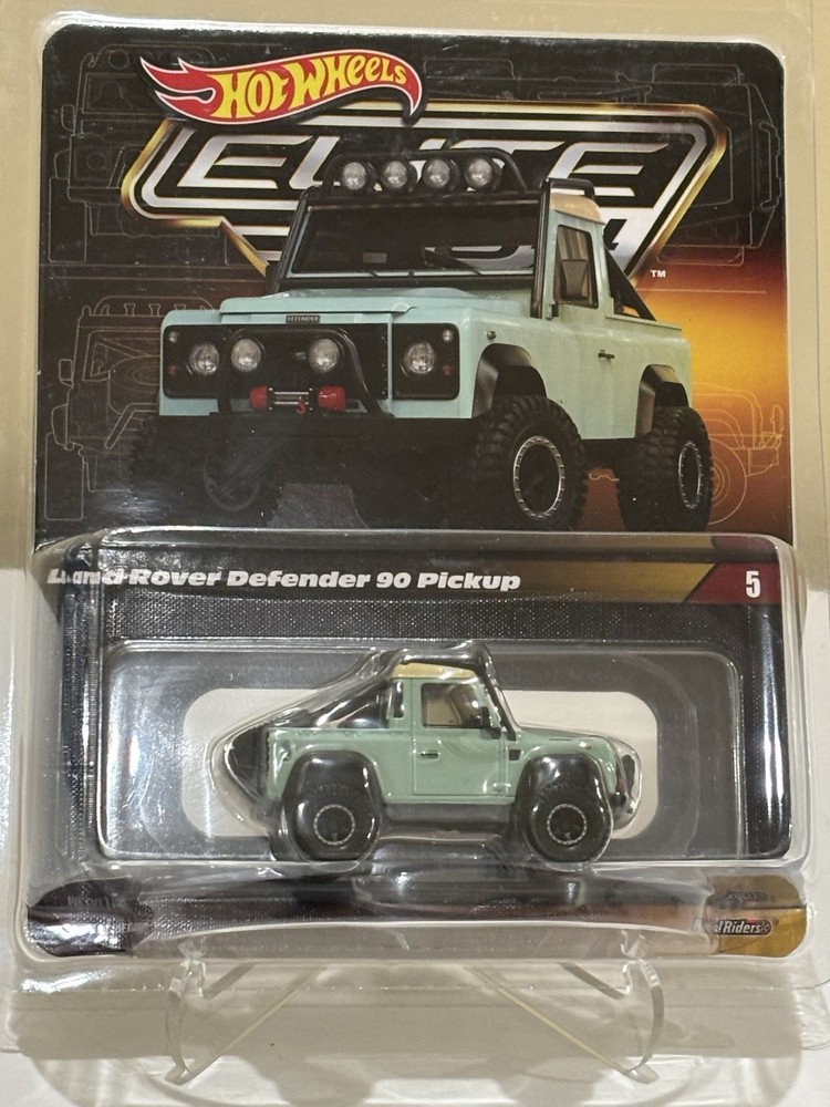 Hot Wheels Elite 64 Land Rover Defender 90 Pickup #5 Mattel Creations Sealed