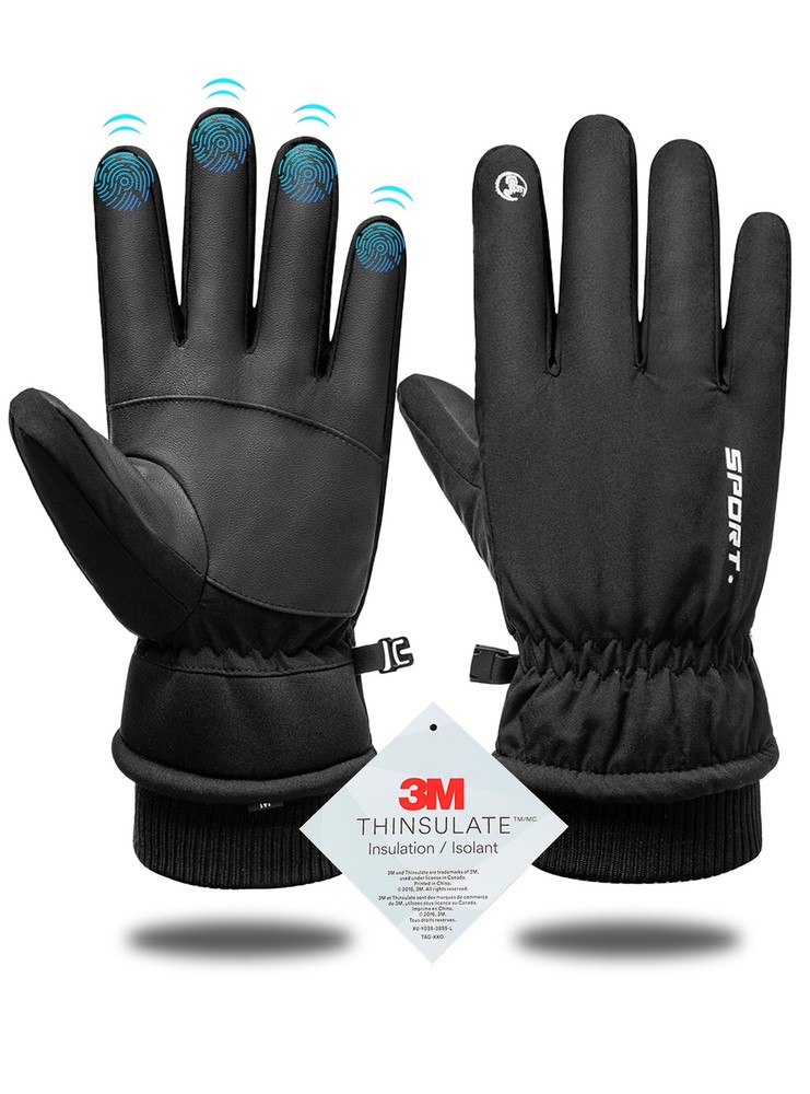 Winter Gloves Men Women, Waterproof Snow Gloves with 3M Thinsulate Cotton, An...