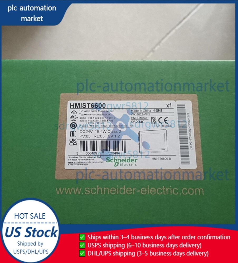 HMIST6600 100% brand new original Schneider touch screen HMI, HMIST6600