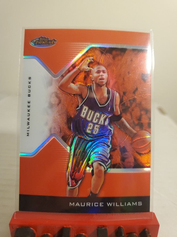 2004-05 ToppsFinest Red Refractor #80 Mo Williams Maurice Williams 140/149 Bucks