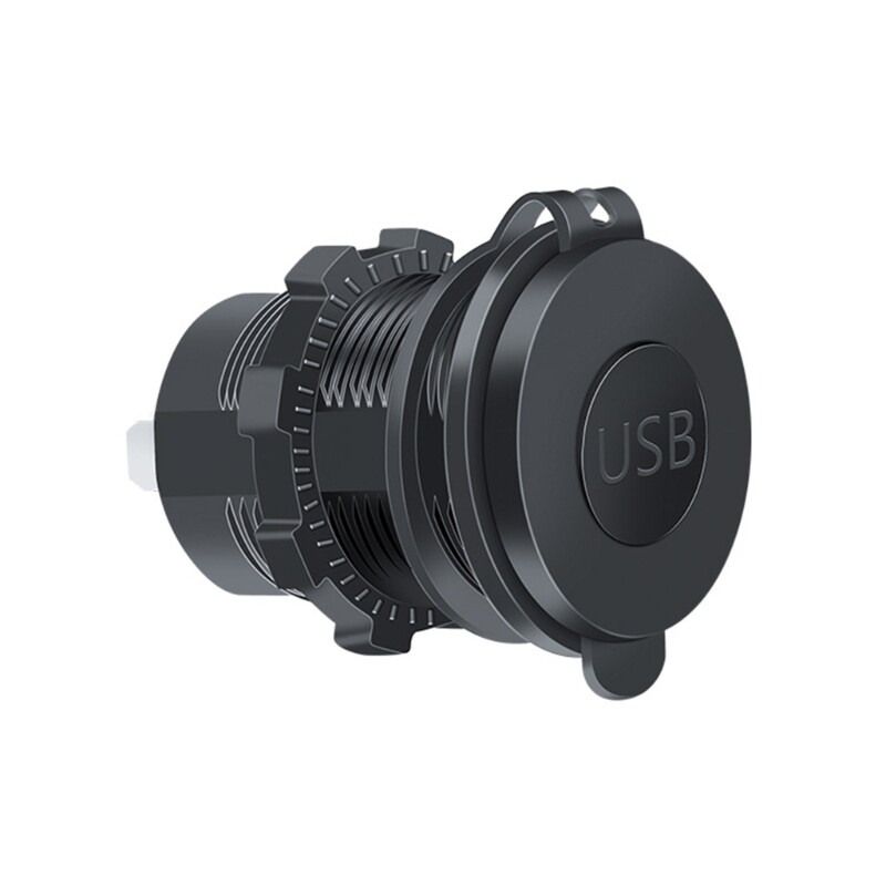 12V-24V Double USB Fast Charger ABS Car Adapter for Auto Modifications