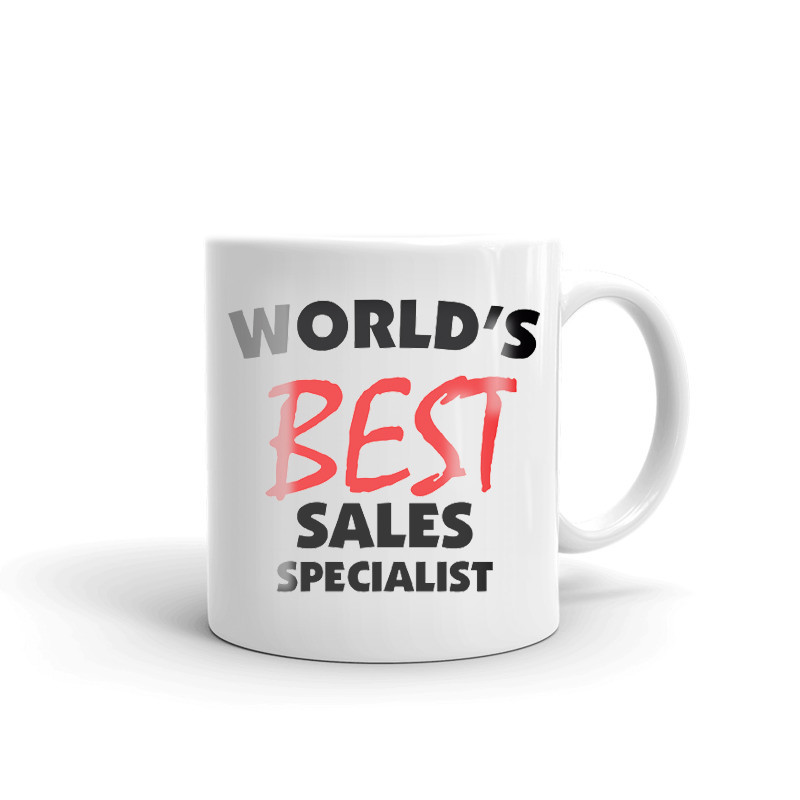 World's Best Sales Specialist Coffee Tea Ceramic Mug Office Work Cup Gift