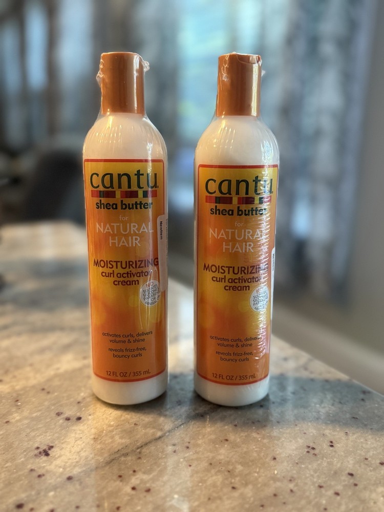 2x LOT Cantu Shea Butter For Natural Hair Moisturizing Curl Activator Cream 12oz