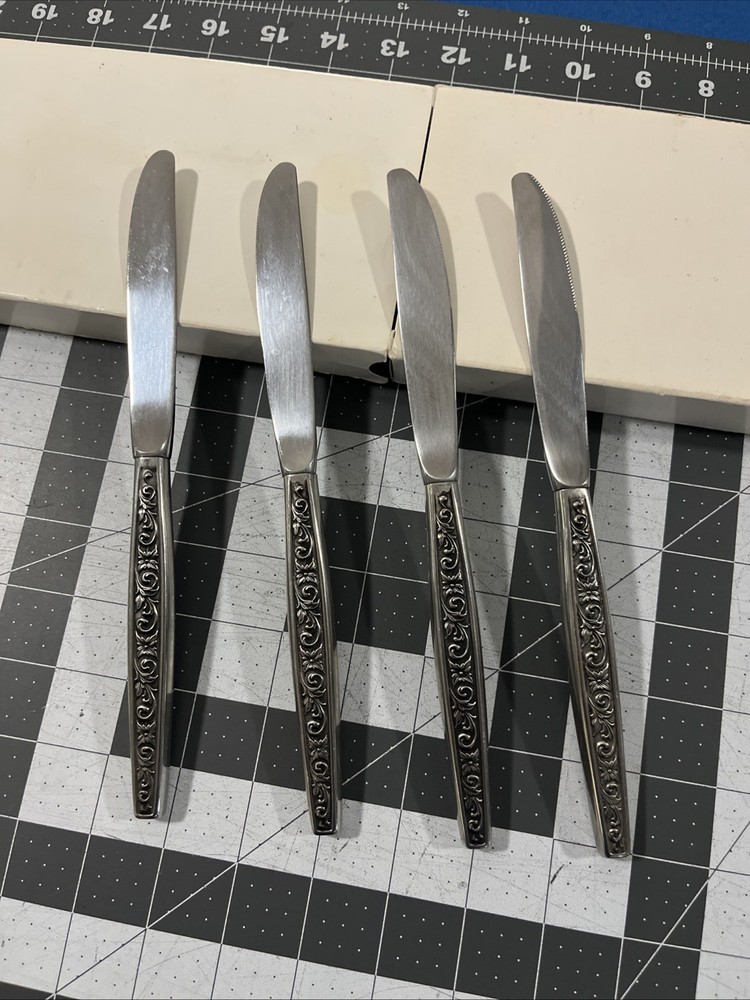 Stainless Steel Di Lido 4-Piece Dinner Knives Set – Premium Flatware
