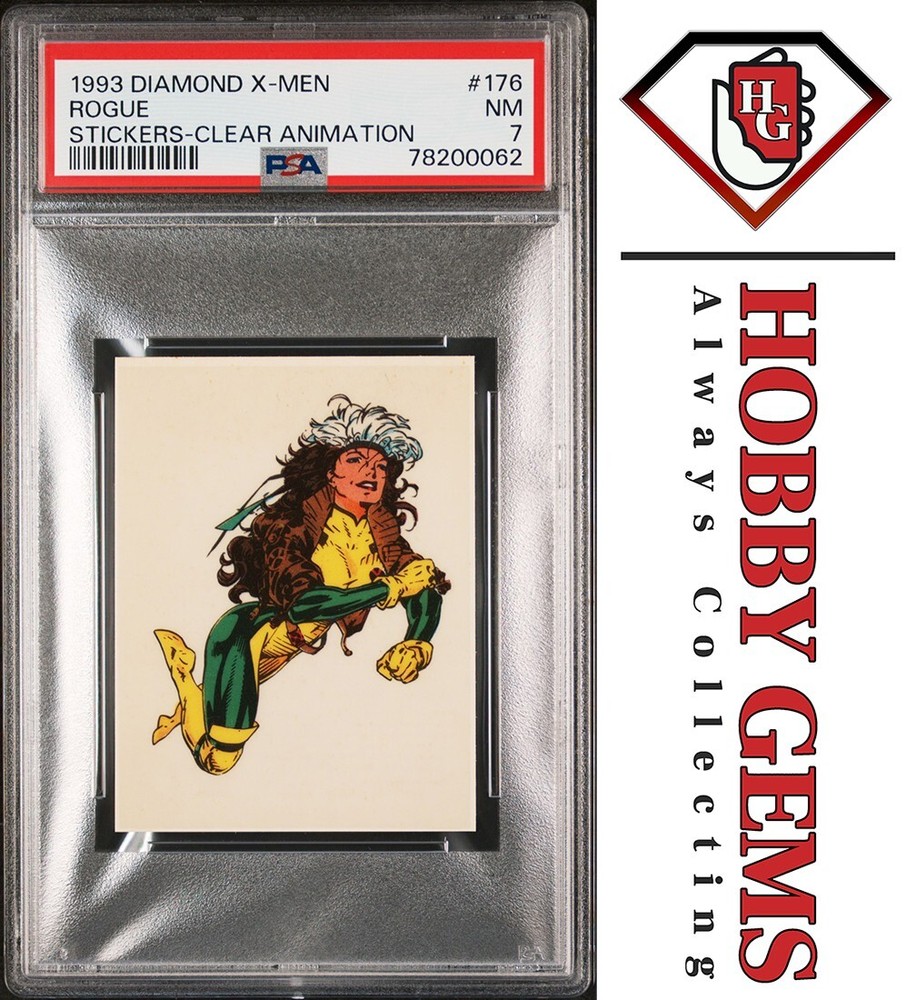 ROGUE PSA 7 1993 Diamond Marvel X-Men Clear Animation Sticker #176