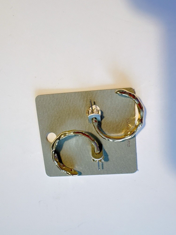 Women Gold Tone C Earring