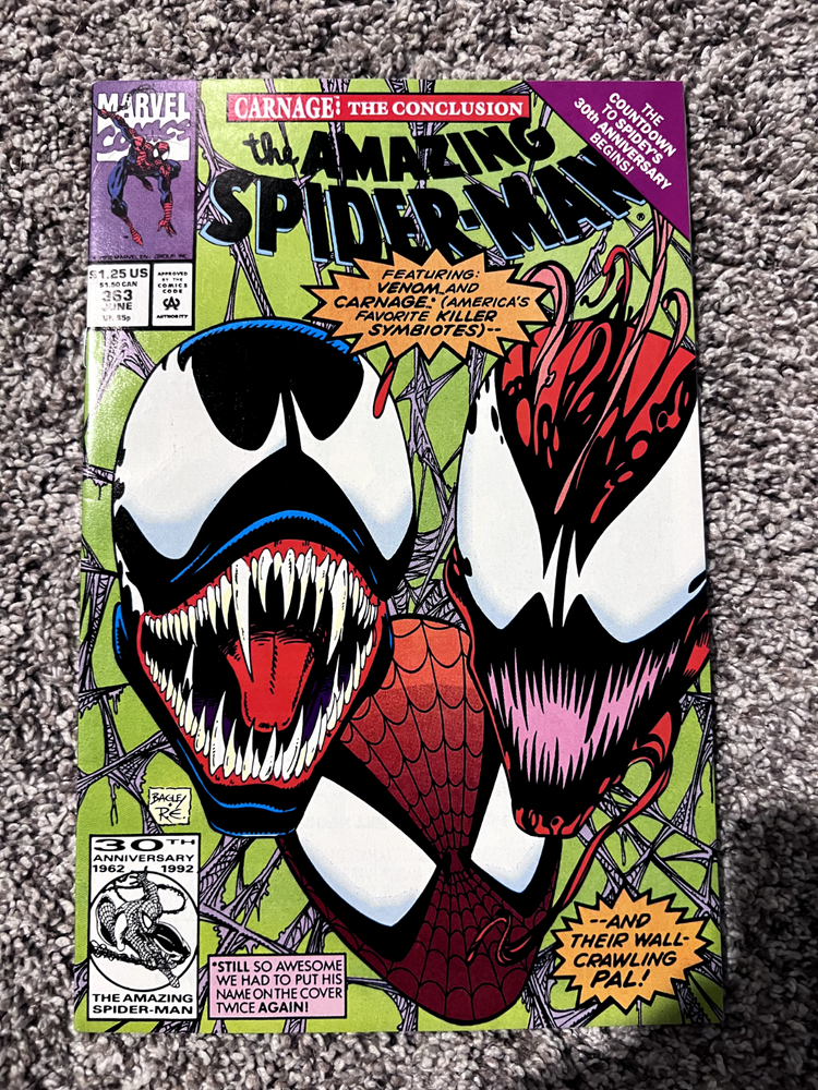 The Amazing Spider-man #363 F+ Venom, Carnage, And Spiderman