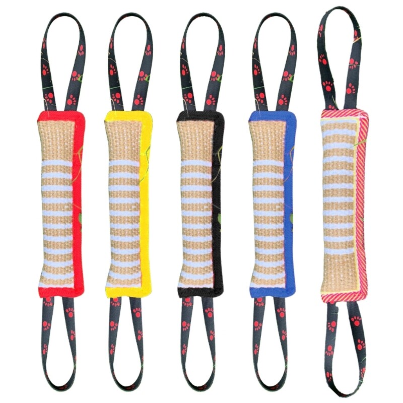 Tug Rope Pet Chewing Toy HempRope Grinding Teething Toy for Dog Pet Supplies