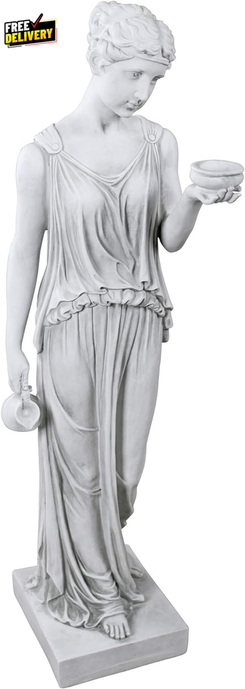 KY71304 Hebe Greek Woman Patron of Youth Indoor/Outdoor Garden Statue Large.....