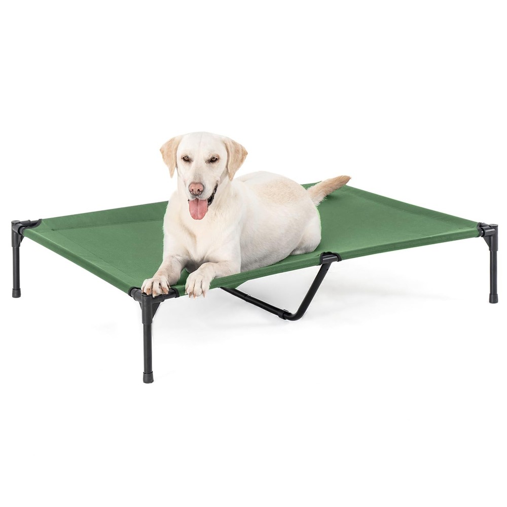 XL Elevated Dog Bed for Large Breeds, Heavy Duty Raised Cooling Cot with Durable Frame